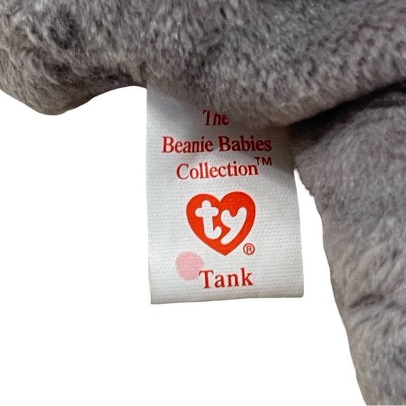 Ty Original Beanie Baby Babies Tank Armadillo 9 Line Shell 4031 Retired 1995 - Picture 7 of 8